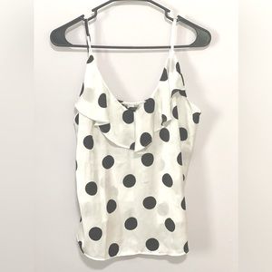 Polka dot sleeveless top